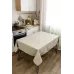 Скатертина Горох Прованс 136х180 см Бежевий (7586)