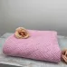 Плед в'язаний Прованс Дино зигзаг 130х170 см Рожевий (1284)