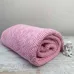 Плед в'язаний Прованс Дино зигзаг 130х170 см Рожевий (1284)