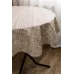 Кругла скатертина Тереза Клітка Прованс 180 см Бежевий (8477) Кругла скатертина Тереза Клітка Прованс 180 см Бежевий (8477)