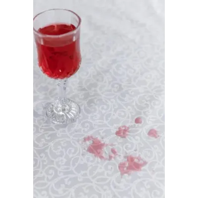 Скатертина плямостійка Айс Вензель Прованс 136х180 см Сірий (8056) Скатертина плямостійка Айс Вензель Прованс 136х180 см Сірий (8056)