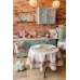 Пасхальна скатертина кругла Веснянка ART KNIT Різнокольоровий 136 см (8244)