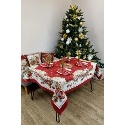 Скатертина гобеленова Present Прованс 135х240 см Різнокольоровий (7323)