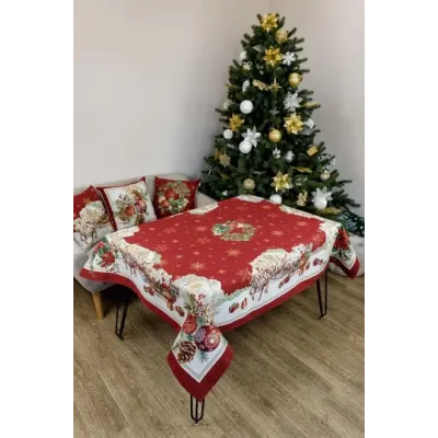 Скатертина гобеленова Present Прованс 135х240 см Різнокольоровий (7323)