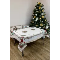 Скатертина гобеленова Святковий будинок Прованс 135х300 см Різнокольоровий (7390) Скатертина гобеленова Святковий будинок Прованс 135х300 см Різнокольоровий (7390)