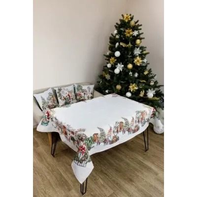 Скатертина гобеленова Village Прованс 135х350 см Різнокольоровий (7618)