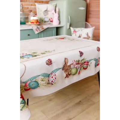 Пасхальная скатерть Веснянка Art Knit 135х350 см Разноцветный (8243)