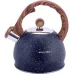 Чайник Marble 2л з нержавіючої сталі зі свистком чорний мармур Kamille DP112956
