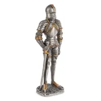 Настольная мини фигурка Рыцарь в доспехах 10 см Veronese Серебристый AL229110 Настольная мини фигурка Рыцарь в доспехах 10 см Veronese Серебристый AL229110