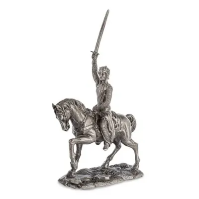 Настольная мини фигурка Ричард Львиное Сердце 16 см Veronese Серебристый AL229114