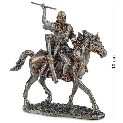 Настольная мини фигурка Воин на коне 10х9.5 см Veronese Серебристый AL229118 Настольная мини фигурка Воин на коне 10х9.5 см Veronese Серебристый AL229118