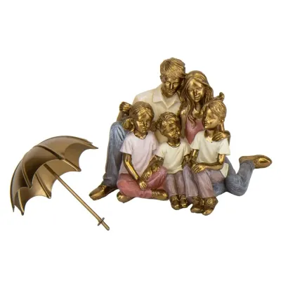 Декоративна статуетка Happy family 17х17х11см Lefard Різнокольоровий AL229126
