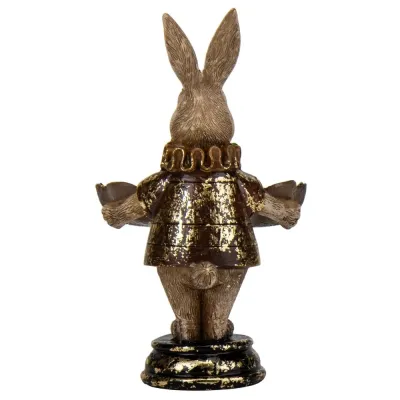 Декоративная статуэтка Rabbit 15х10х9 см Lefard Бронзовый AL229131