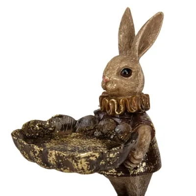 Декоративная статуэтка Rabbit 15х10х9 см Lefard Бронзовый AL229131