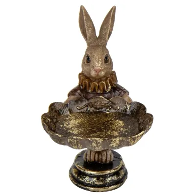 Декоративная статуэтка Rabbit 15х10х9 см Lefard Бронзовый AL229131