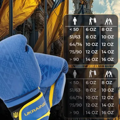 Боксерские перчатки PowerPlay 3021 Ukraine 14 унций Сине-желтый (PP_3021_14oz_Blue-Yellow) Боксерские перчатки PowerPlay 3021 Ukraine 14 унций Сине-желтый (PP_3021_14oz_Blue-Yellow)