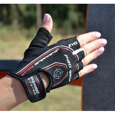 Перчатки для фитнеса Power System PS-2250E Pro Grip EVO Black L Перчатки для фитнеса Power System PS-2250E Pro Grip EVO Black L