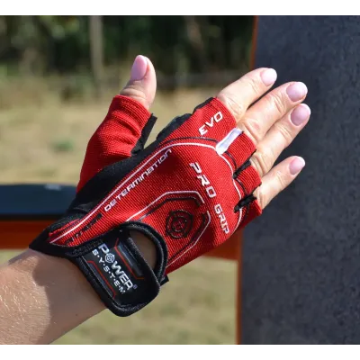 Перчатки для фитнеса Power System PS-2250E Pro Grip EVO Red XS Перчатки для фитнеса Power System PS-2250E Pro Grip EVO Red XS