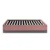 Кровать двуспальная COSAS Kiwi Rosette 160x200 см Лиловый