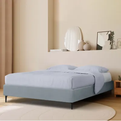 Ліжко двоспальне COSAS Kiwi Cashmere 160x200 см Стальний
