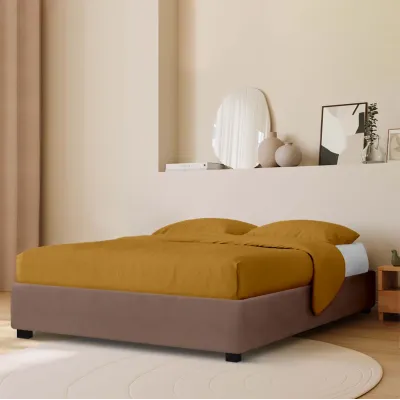 Кровать двуспальная COSAS Mango Rum 160x200 см Коричневый