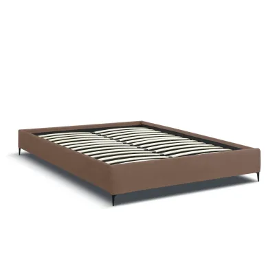 Ліжко двоспальне COSAS Kiwi Rum 180x200 см Коричневий