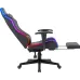Геймерское кресло Defender Watcher полиуритановое с RGB подсветкой и подножкой Черный