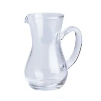 Кувшин из толстого стекла фигурный TS Kitchen 300 мл прозрачный (HP573)