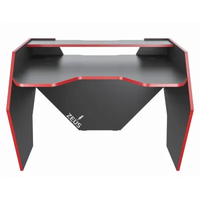 Геймерский стол Zeus Game Grom 87.8х120 см Черно-красный Геймерский стол Zeus Game Grom 87.8х120 см Черно-красный