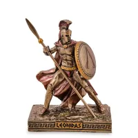 Интерьерная фигурка Леонид царь Спарты Veronese 8 см Коричневый AL229282