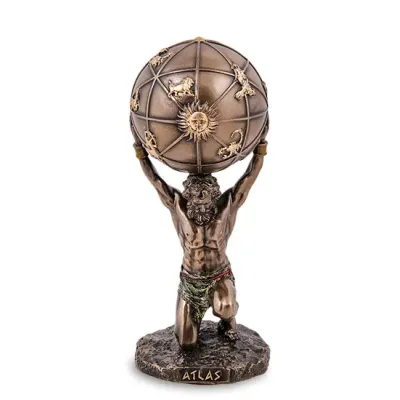 Інтер'єрна фігурка могутній Atlas Veronese 9 см Коричневий AL229284
