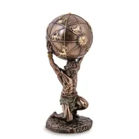Интерьерная фигурка могущественный Atlas Veronese 9 см Коричневый AL229284