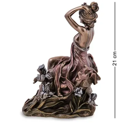Интерьерная фигурка Дама Veronese 21 см Коричневый AL229286