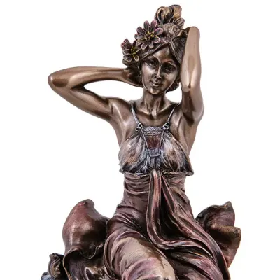 Интерьерная фигурка Дама Veronese 21 см Коричневый AL229286