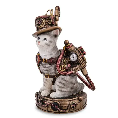 Интерьерная фигурка в стиле Стимпанк Mr. Cat Veronese 17 см Разноцветный AL229304