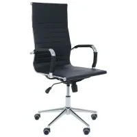 Крісло AMF Slim HB Хром Tilt Неаполь-20 Чорний Крісло AMF Slim HB Хром Tilt Неаполь-20 Чорний