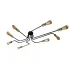 Люстра лофт MSK Electric Maze с бронзовыми патронами MSK Electric NL 13060/8 BK+BN Люстра лофт MSK Electric Maze с бронзовыми патронами MSK Electric NL 13060/8 BK+BN