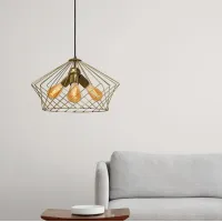 Люстра лофт подвесная MSK Electric Camelia NL 3329-3 BN бронза Люстра лофт подвесная MSK Electric Camelia NL 3329-3 BN бронза