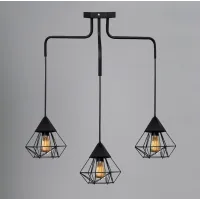 Люстра підвісна MSK Electric Crystal у стилі лофт на три плафони NL 10535-3