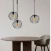 Люстра підвісна в стилі лофт на три плафони MSK Electric Globe NL 12722-3
