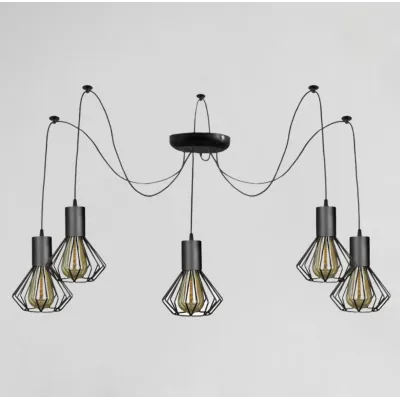 Люстра паук MSK Electric Diadem на пять плафонов NL 2215-5