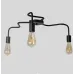 Люстра лофт MSK Electric Laminari стельова на три лампи NL 17503-3 BK