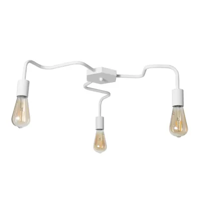 Люстра лофт MSK Electric Laminari стельова на три лампи NL 17503-3 WH