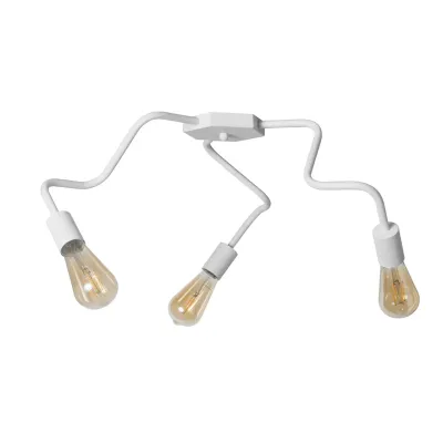 Люстра лофт MSK Electric Laminari стельова на три лампи NL 17503-3 WH