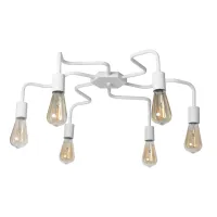 Люстра лофт MSK Electric Laminari потолочная на шесть ламп NL 17503-6 WH