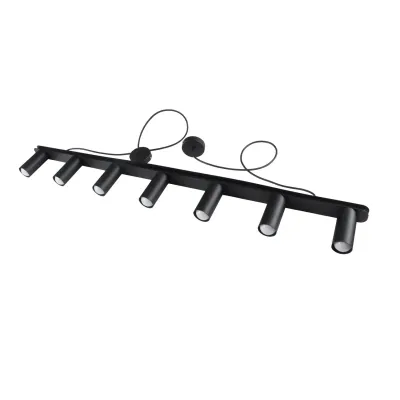 Люстра подвесная MSK Electric Tube в стиле лофт NL 2450-7 BK
