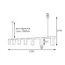 Люстра подвесная MSK Electric Tube в стиле лофт NL 2450-7 BK