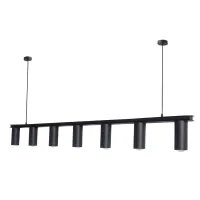 Люстра подвесная MSK Electric Tube в стиле лофт NL 2450-7 BK