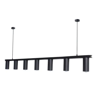Люстра подвесная MSK Electric Tube в стиле лофт NL 2450-7 BK