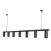 Люстра подвесная MSK Electric Tube в стиле лофт NL 2450-7 BK